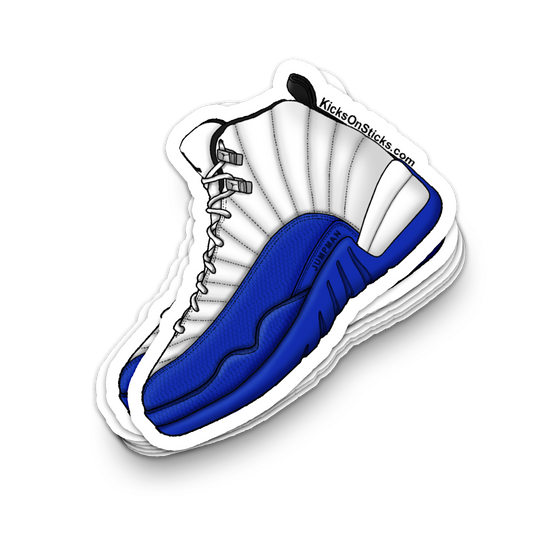 Jordan 12 "White Game Royal" Sneaker Sticker