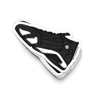 Jordan 14 "Black White" Sneaker Sticker