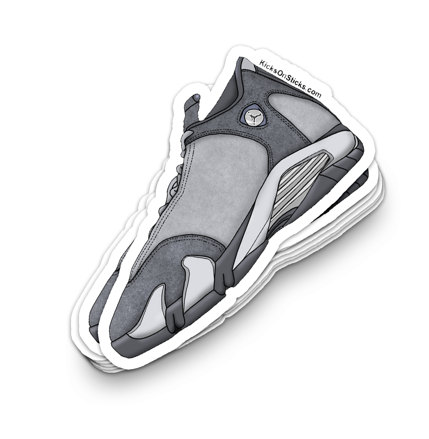 Jordan 14 "Flint Grey" Sneaker Sticker