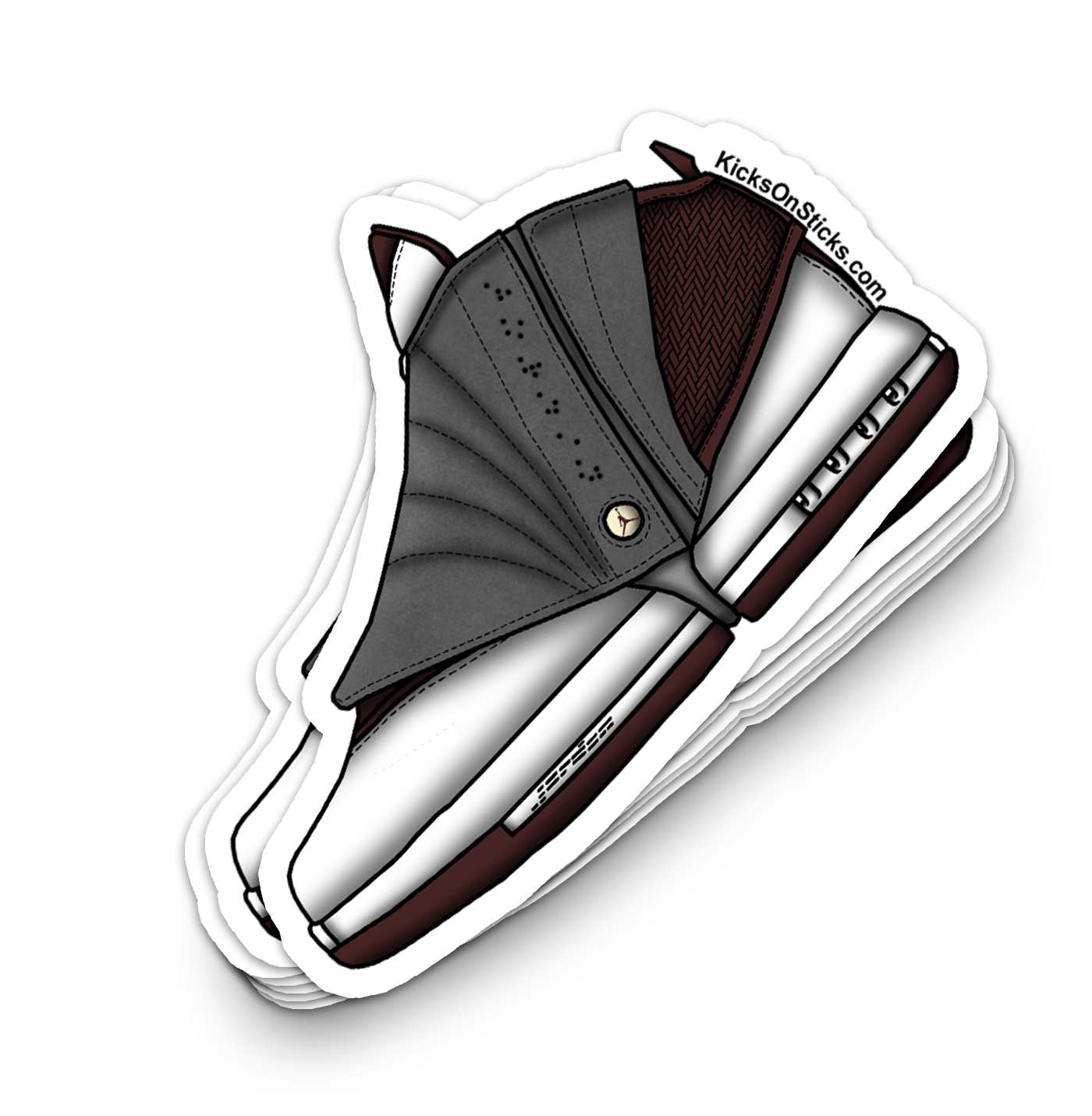 Jordan 16 "Cherrywood" Sneaker Sticker