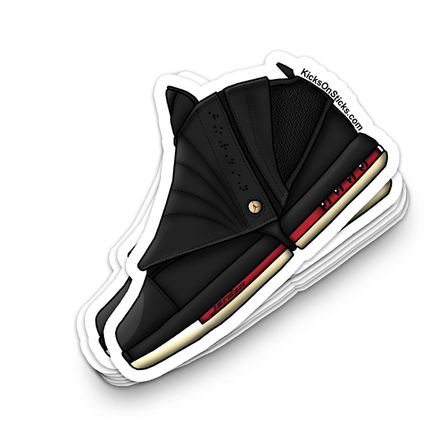 Jordan 16 "OG Bred CDP" Sneaker Sticker