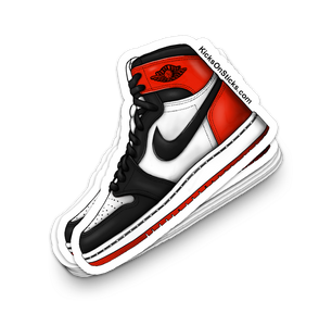 Jordan 1 "Black Toe" Sneaker Sticker