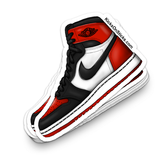 Jordan 1 "Bred Toe" Sneaker Sticker