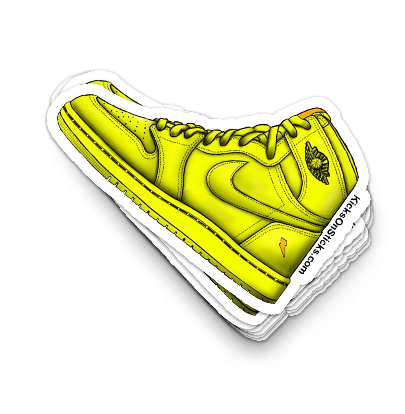 Jordan 1 "Gatorade" Yellow Sneaker Sticker