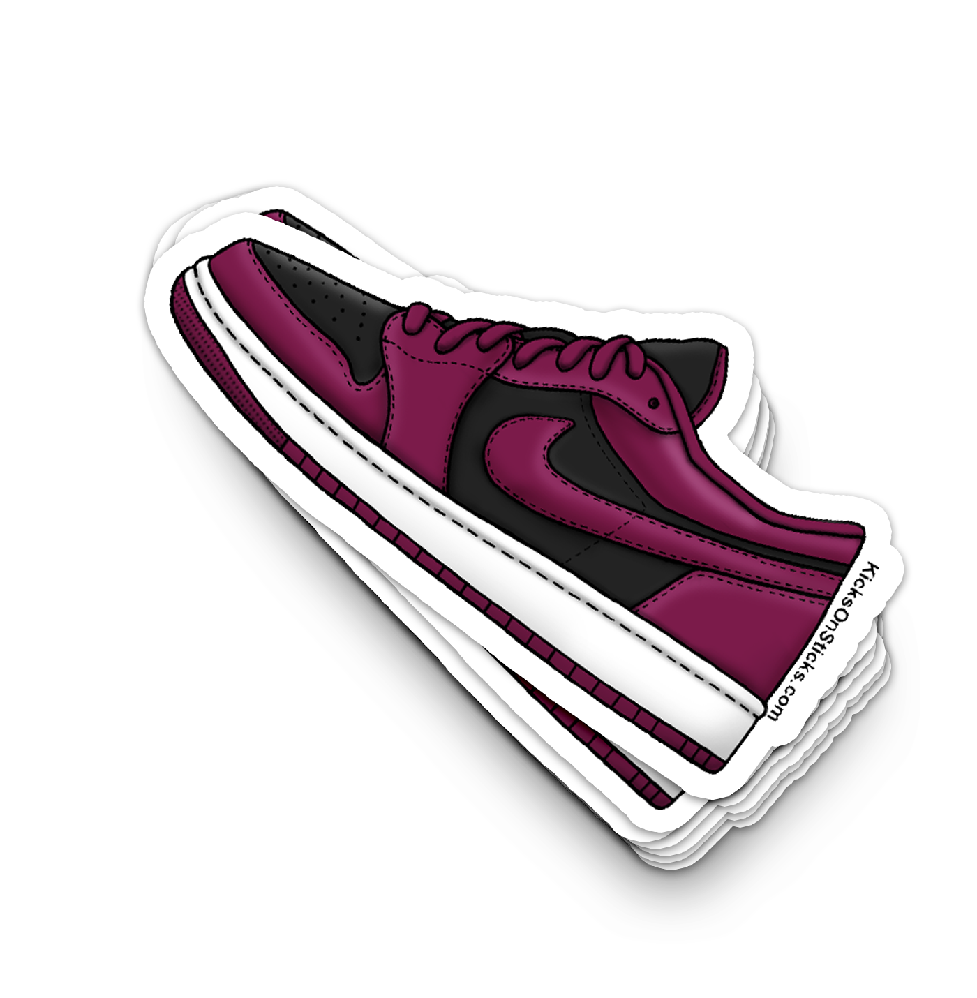 Jordan 1 Low "Beetroot" Sneaker Sticker