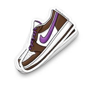 Jordan 1 Low "Chocolate Brown Violet" Sneaker Sticker