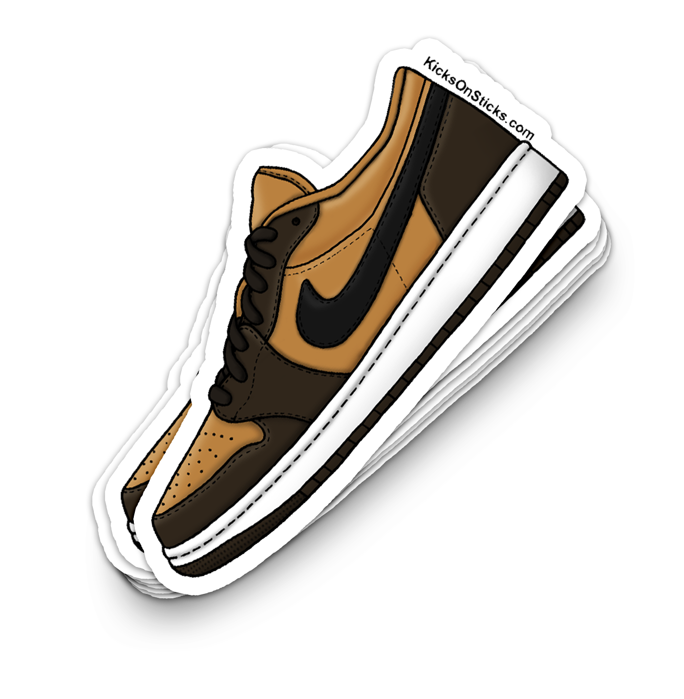 Jordan 1 Low "Flax" Sneaker Sticker