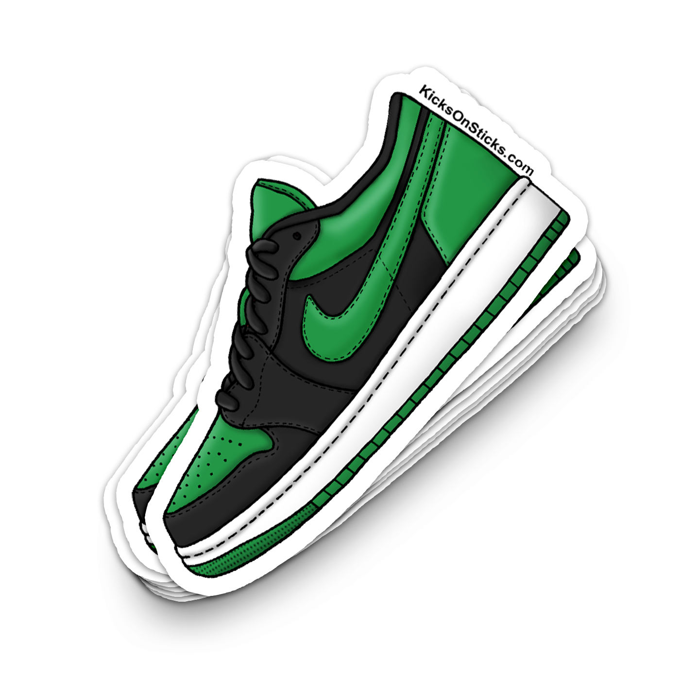 Jordan 1 Low "Lucky Green" Sneaker Sticker