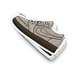 Jordan 1 Low "Metallic Zinc" Sneaker Sticker