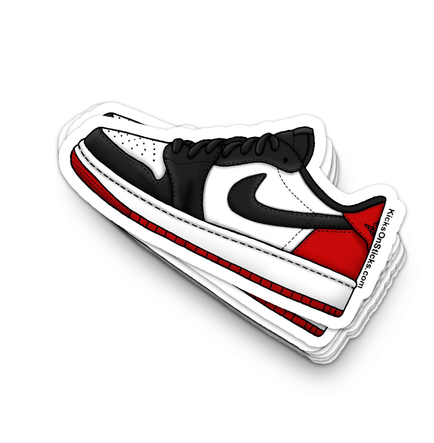 Jordan 1 Low "OG Black Toe" Sneaker Sticker
