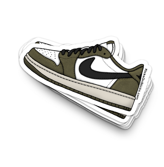 Jordan 1 Low "OG Medium Olive" Sneaker Sticker