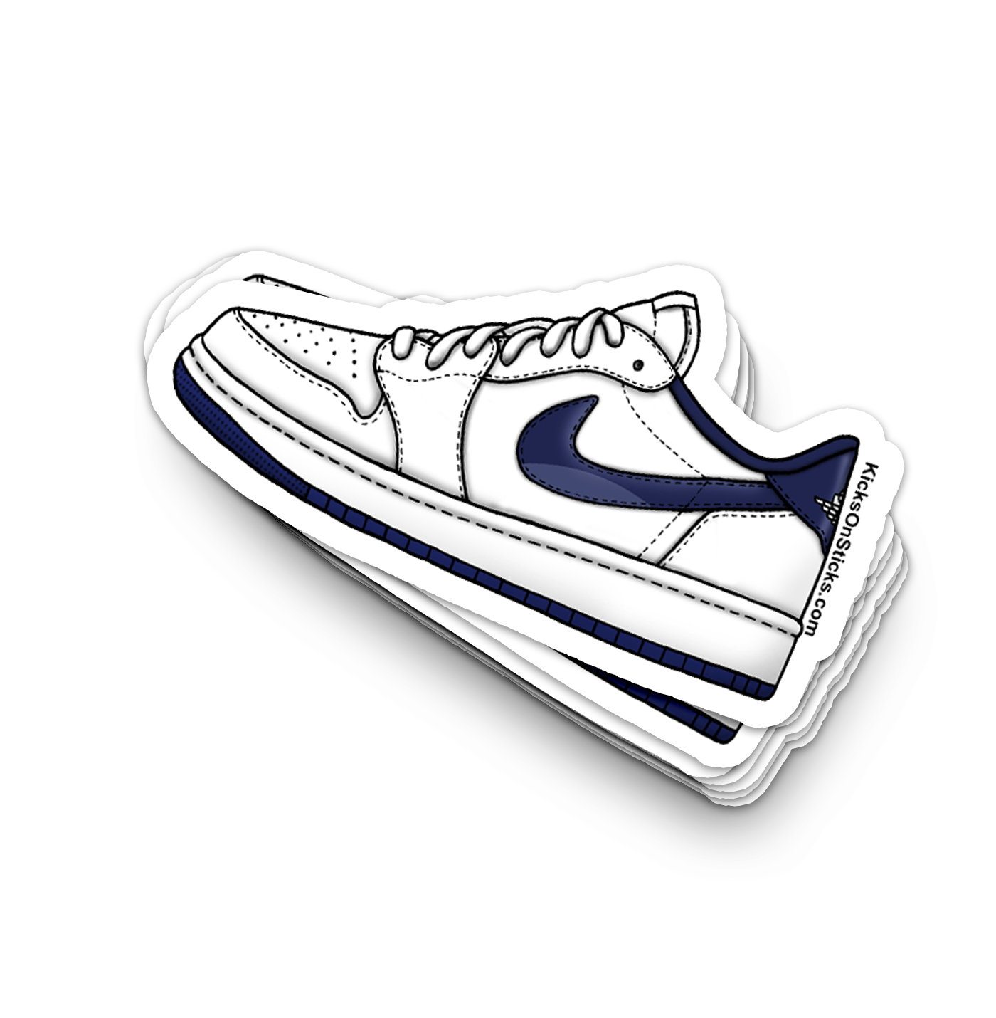Jordan 1 Low "OG Metallic Blue" Sneaker Sticker