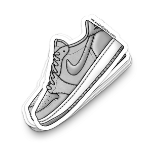 Jordan 1 Low "OG Metallic Silver" Sneaker Sticker