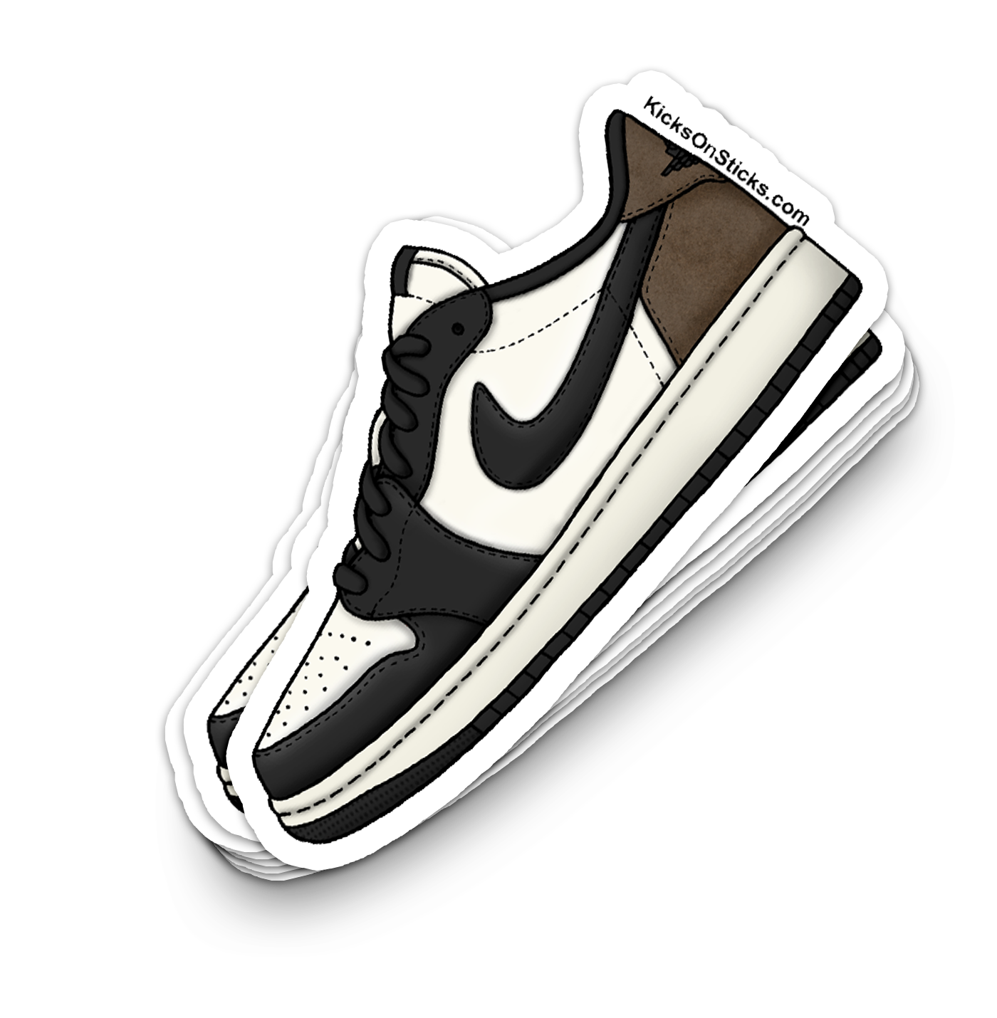 Jordan 1 Low "OG Mocha" Sneaker Sticker