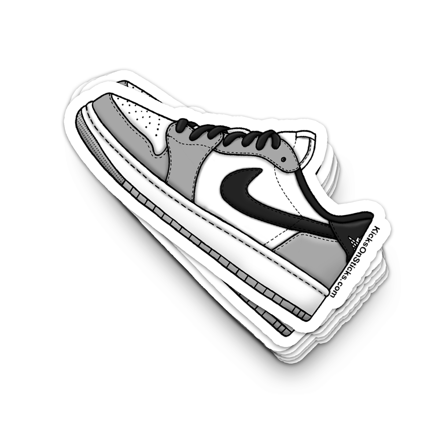 Jordan 1 Low "OG Wolf Grey" Sneaker Sticker