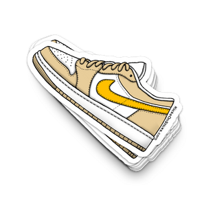 Jordan 1 Low "Pale Yellow Ochre" Sneaker Sticker