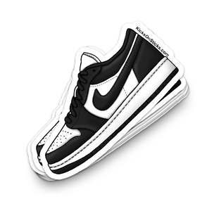 Jordan 1 Low "Panda" Sneaker Sticker