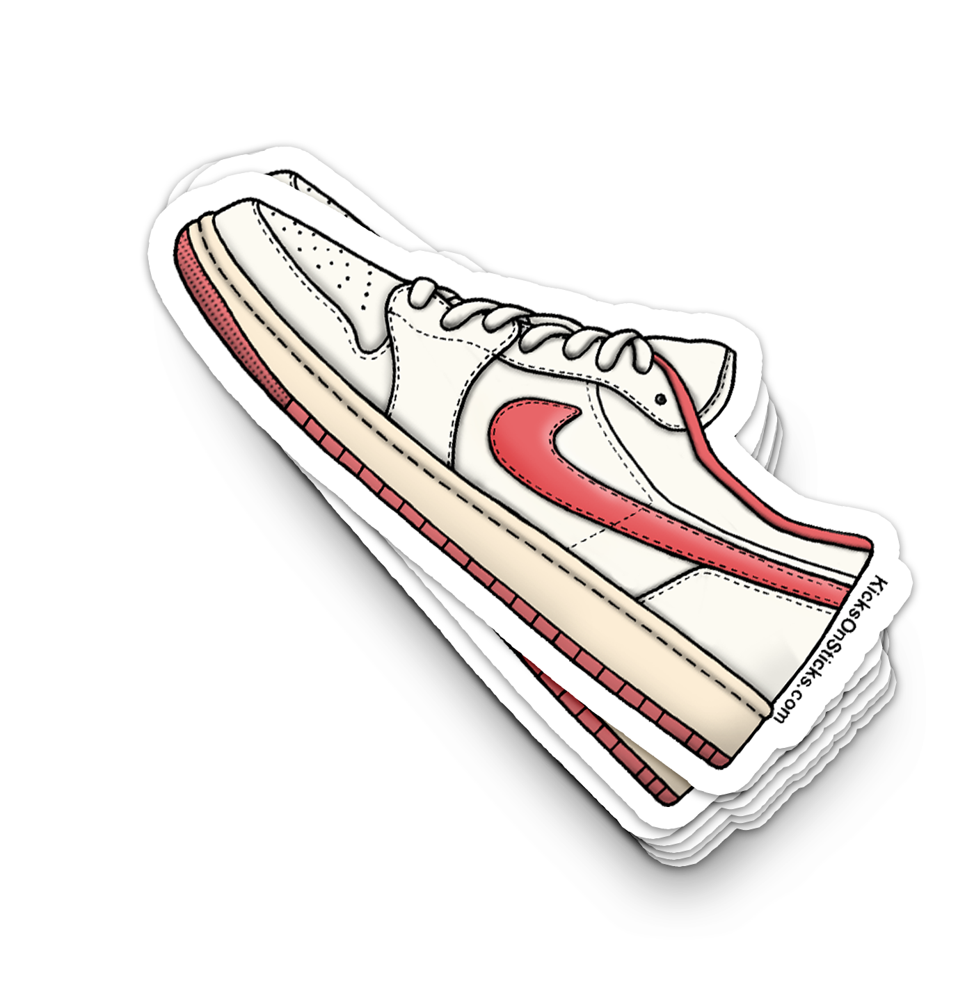 Jordan 1 Low "Pink Salt" Sneaker Sticker