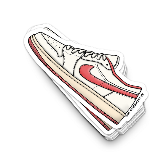 Jordan 1 Low "Pink Salt" Sneaker Sticker