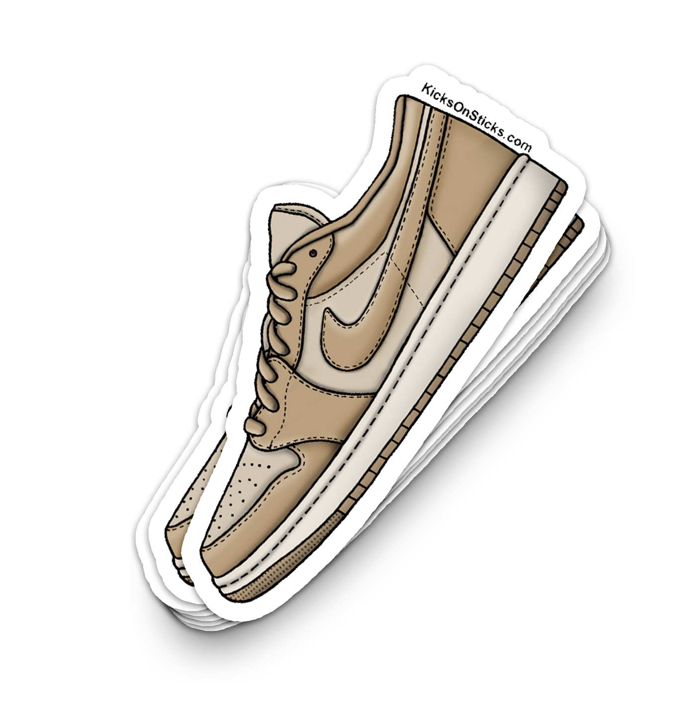 Jordan 1 Low "Rattan Desert Camo" Sneaker Sticker