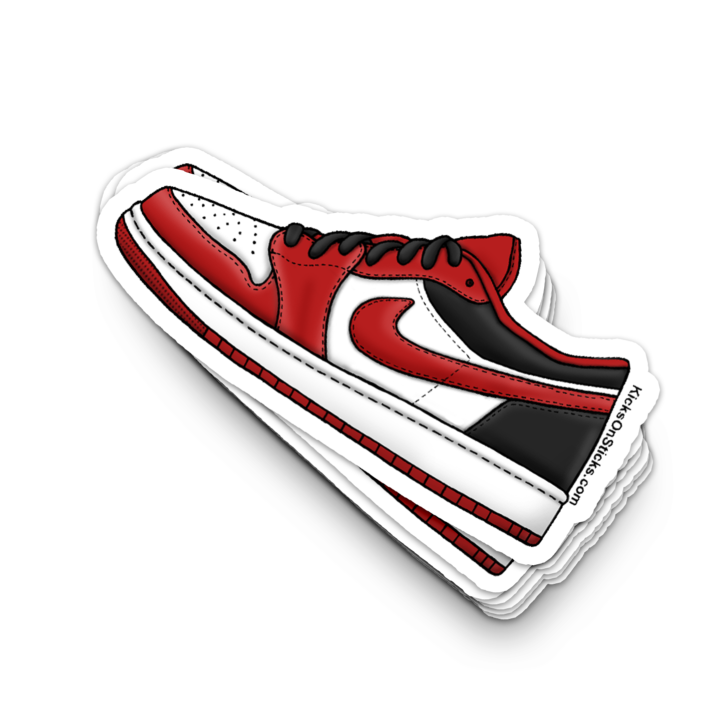 Jordan 1 Low "Reverse Black Toe" Sneaker Sticker