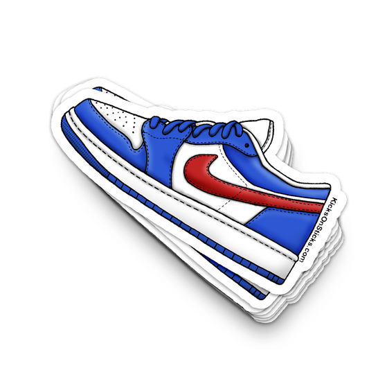 Jordan 1 Low "Royal Blue Gym Red" Sneaker Sticker