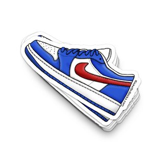 Jordan 1 Low "Royal Blue Gym Red" Sneaker Sticker