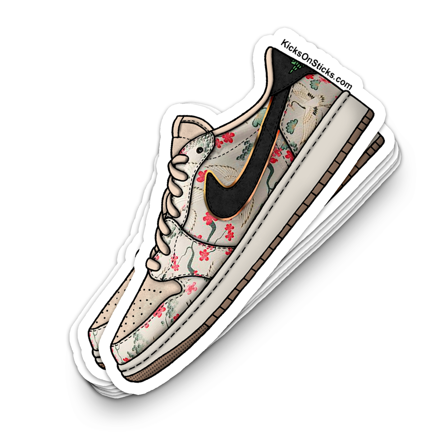Jordan 1 Low "Rui Oatmeal" Sneaker Sticker
