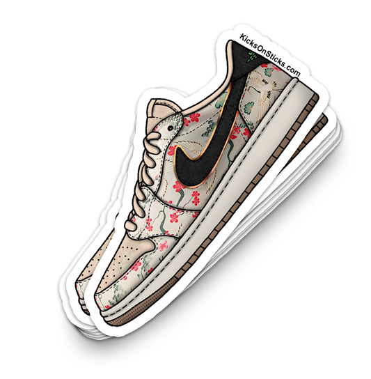Jordan 1 Low "Rui Oatmeal" Sneaker Sticker