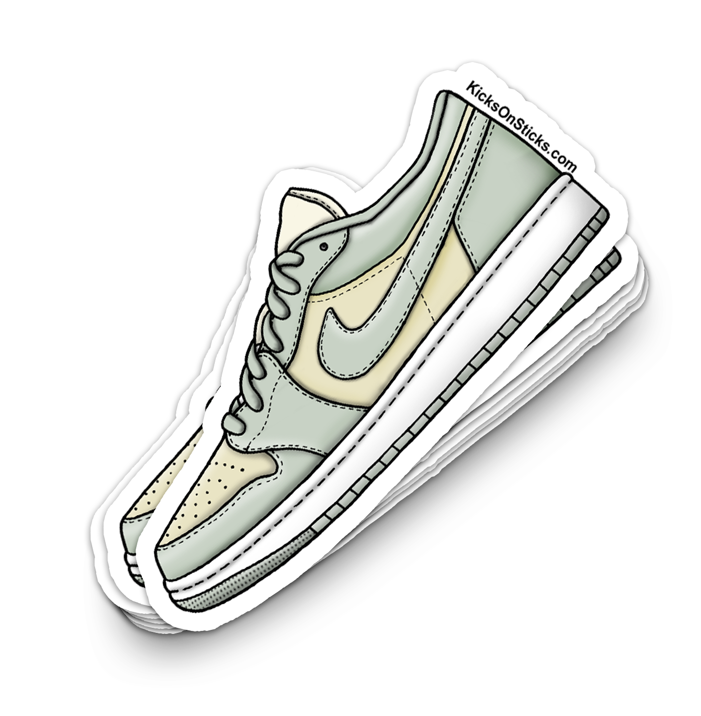 Jordan 1 Low "Seafoam" Sneaker Sticker