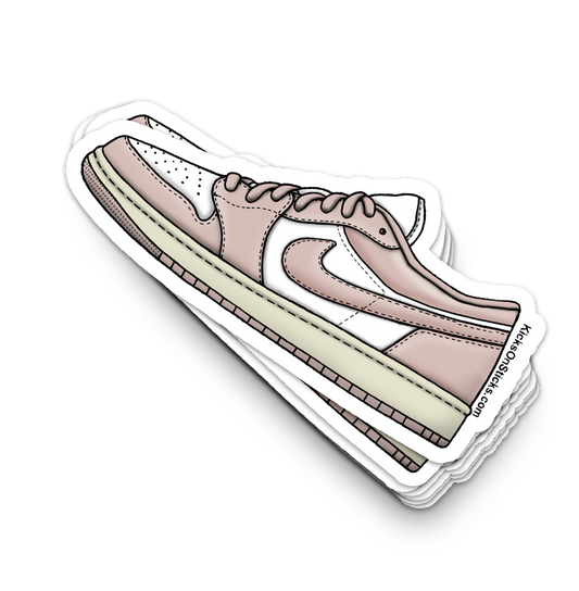 Jordan 1 Low "Strawberry Milk" Sneaker Sticker