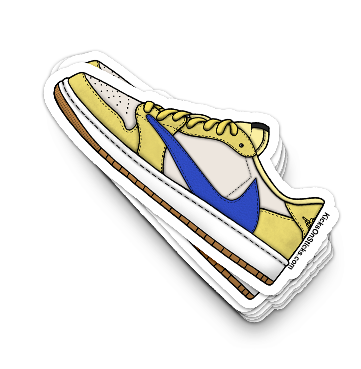 Jordan 1 Low "Travis Canary" Sneaker Sticker