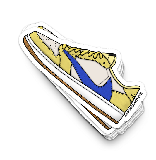 Jordan 1 Low "Travis Canary" Sneaker Sticker