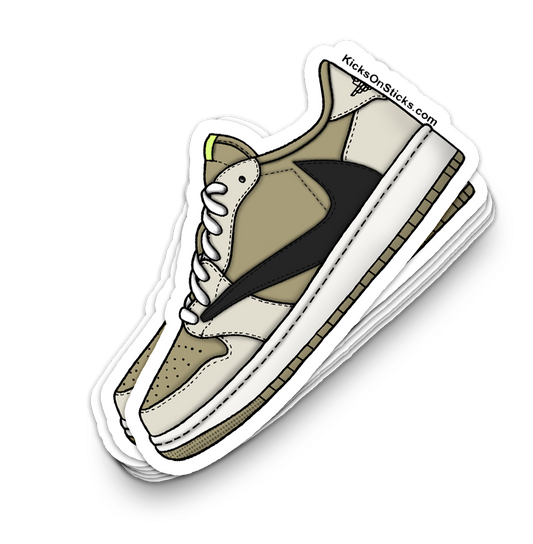 Jordan 1 Low "Travis Golf Olive" Sneaker Sticker