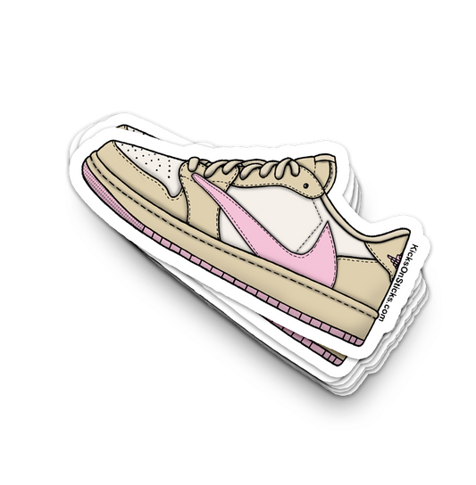 Jordan 1 Low "Shy Pink" Sneaker Sticker