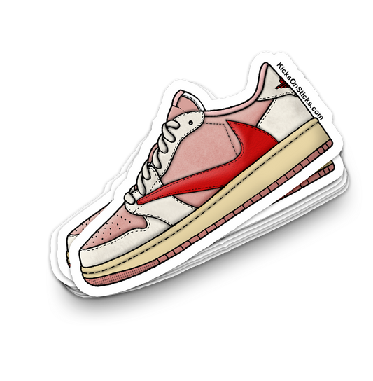 Jordan 1 Low "Tropical Pink" Sneaker Sticker