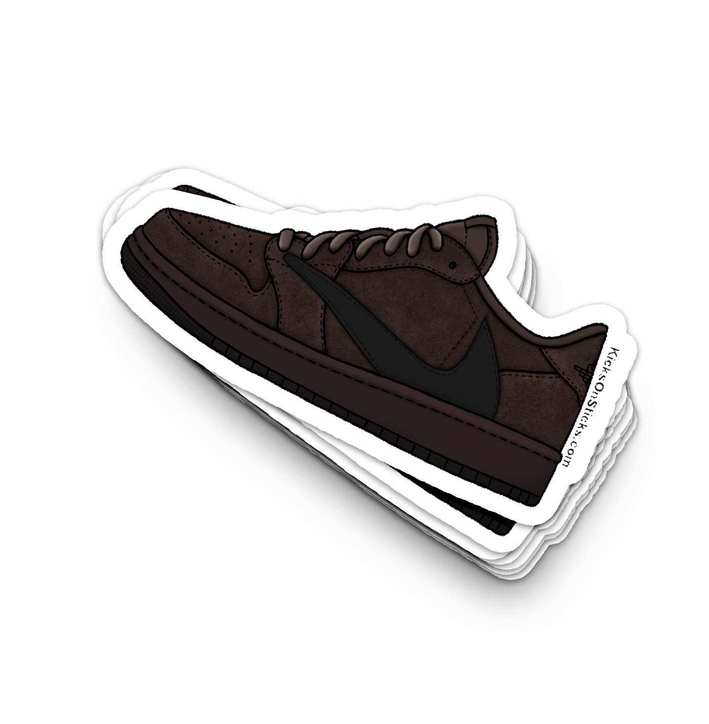 Jordan 1 Low "Travis Velvet Brown" Sneaker Sticker