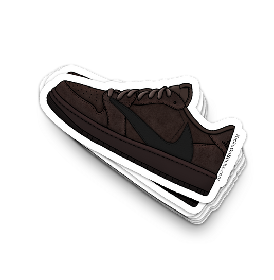 Jordan 1 Low "Travis Velvet Brown" Sneaker Sticker