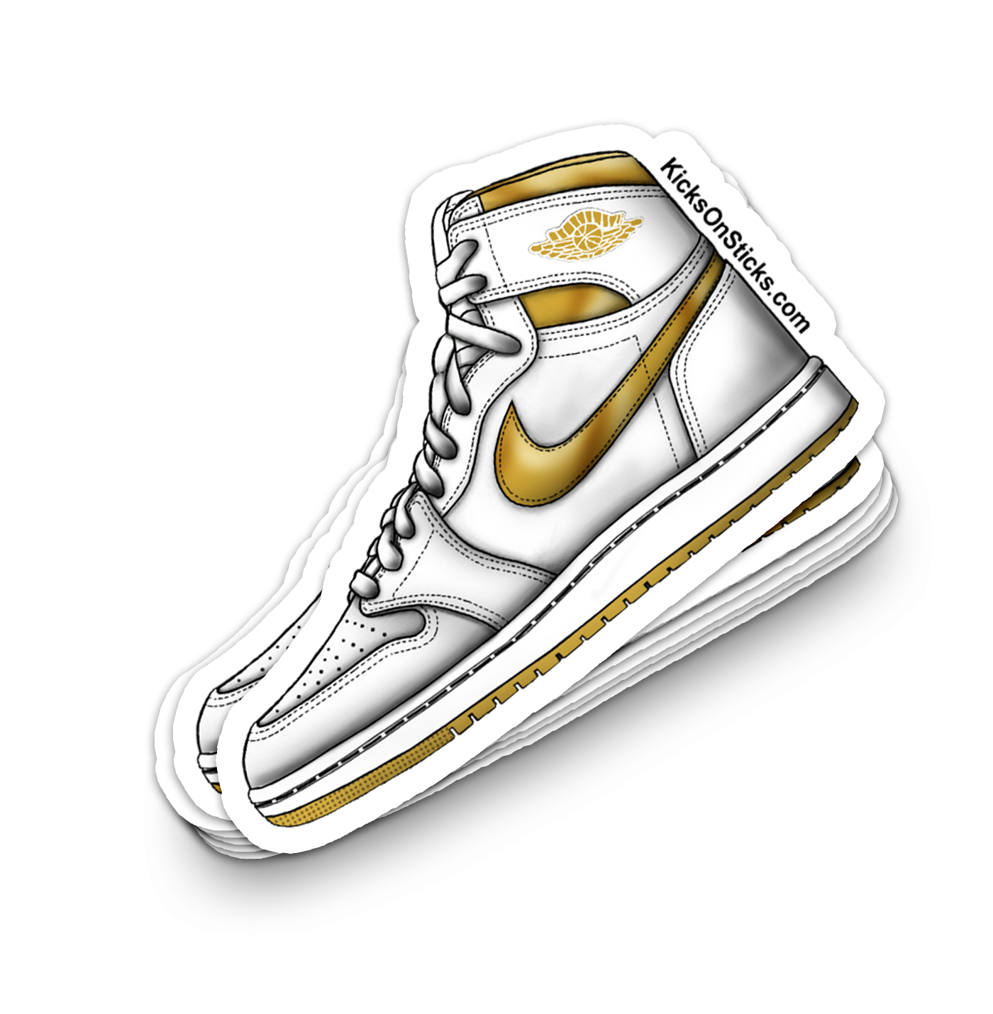 Jordan 1 "Metallic Gold" Sneaker Sticker