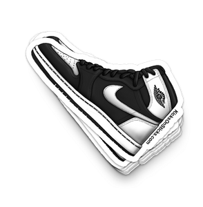 Jordan 1 "Reverse Panda Black White" Sneaker Sticker