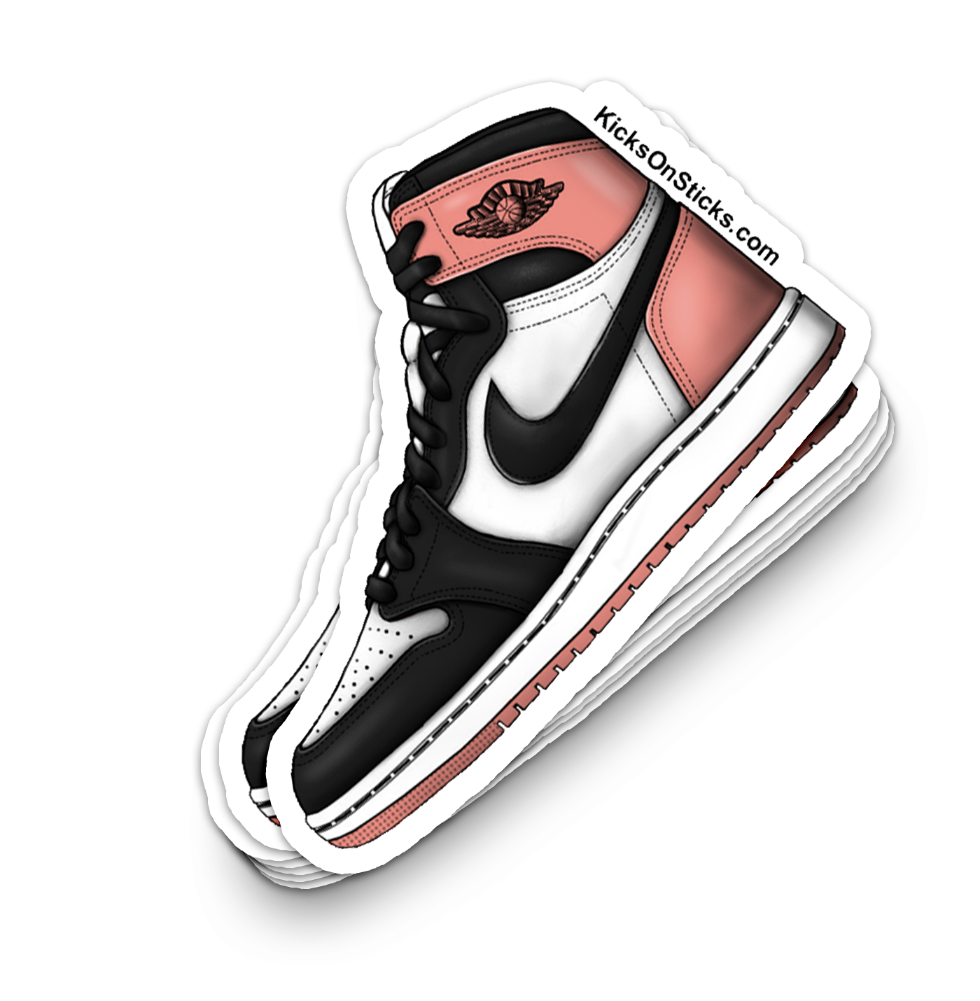 Jordan 1 "Rust Pink" Sneaker Sticker
