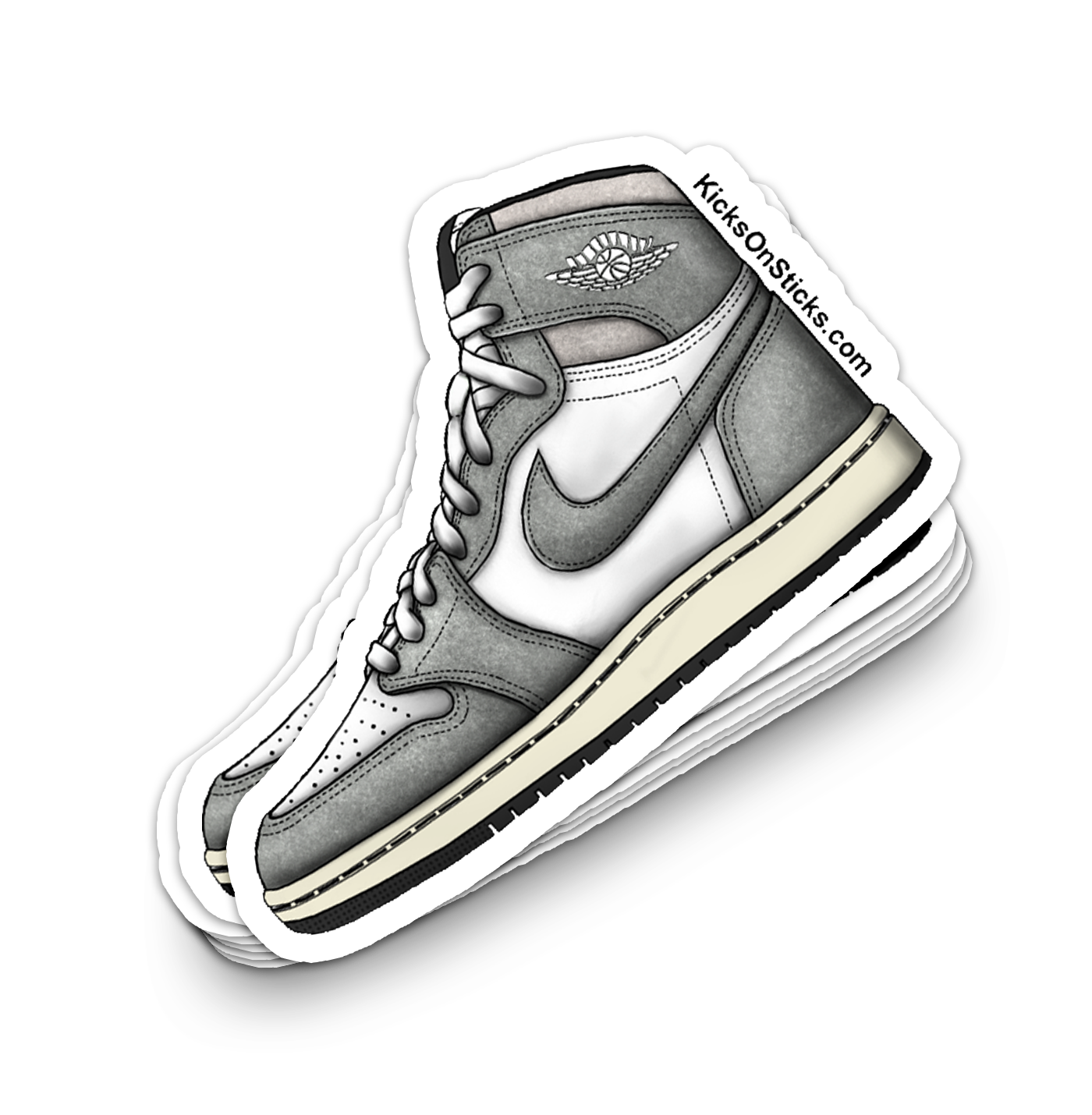 Jordan 1 "Smoke Grey" Sneaker Sticker