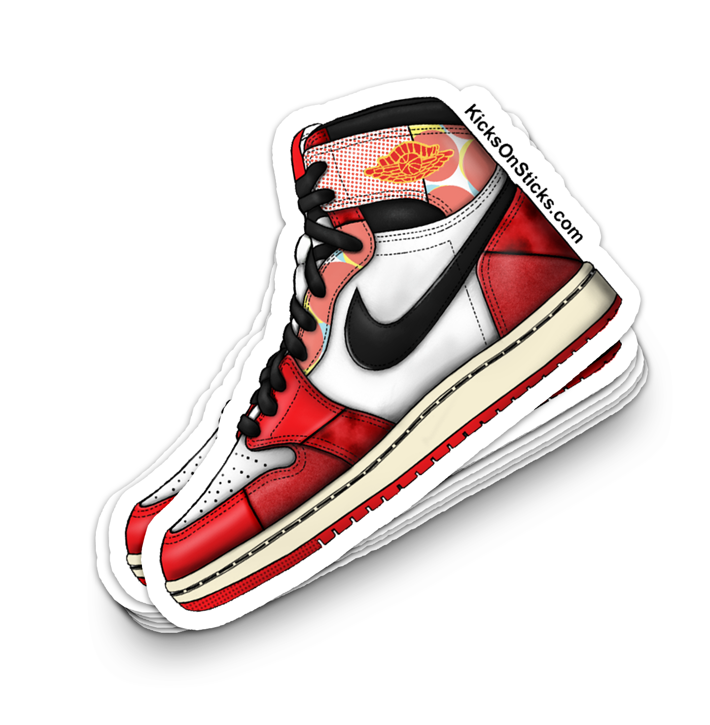 Jordan 1 "Spiderverse" Sneaker Sticker