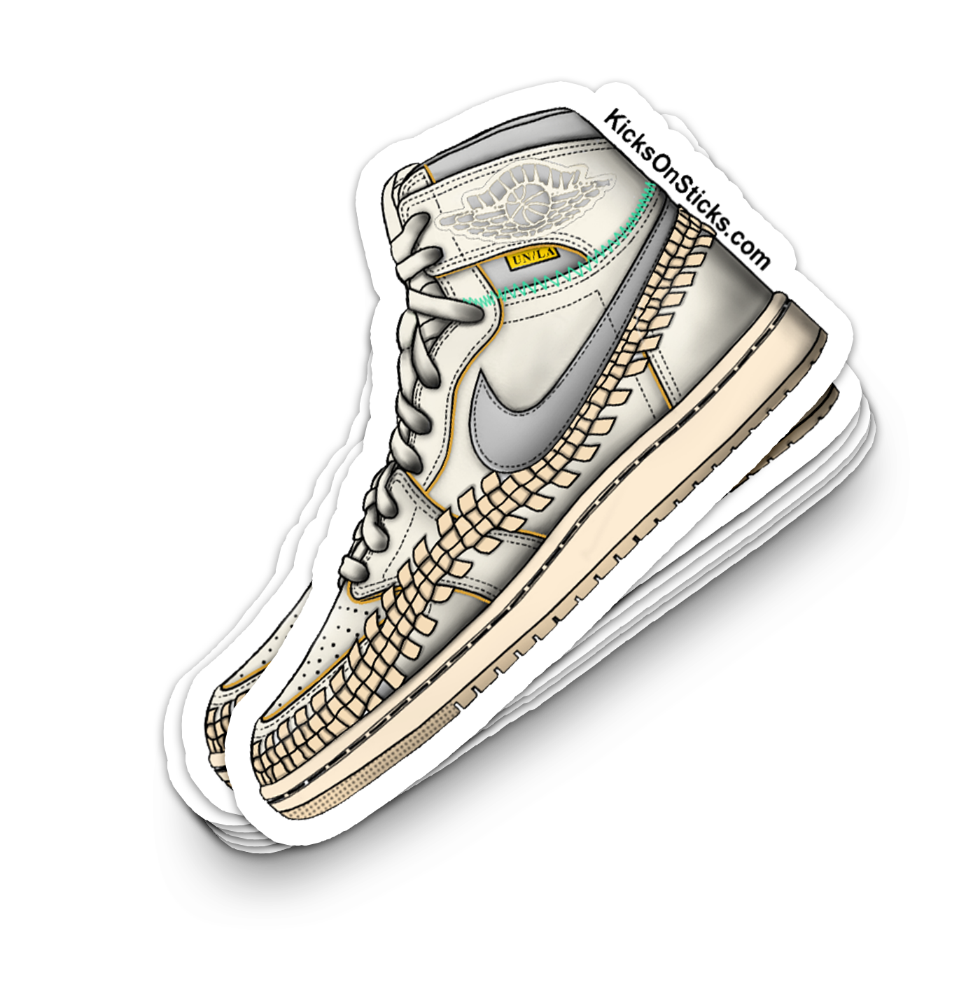 Jordan 1 "Union Beauty Supply" Sneaker Sticker