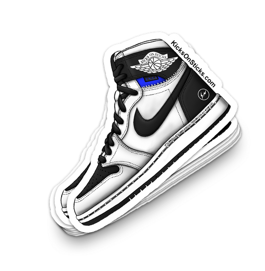 Jordan 1 "Union Fragment Black White" Sneaker Sticker