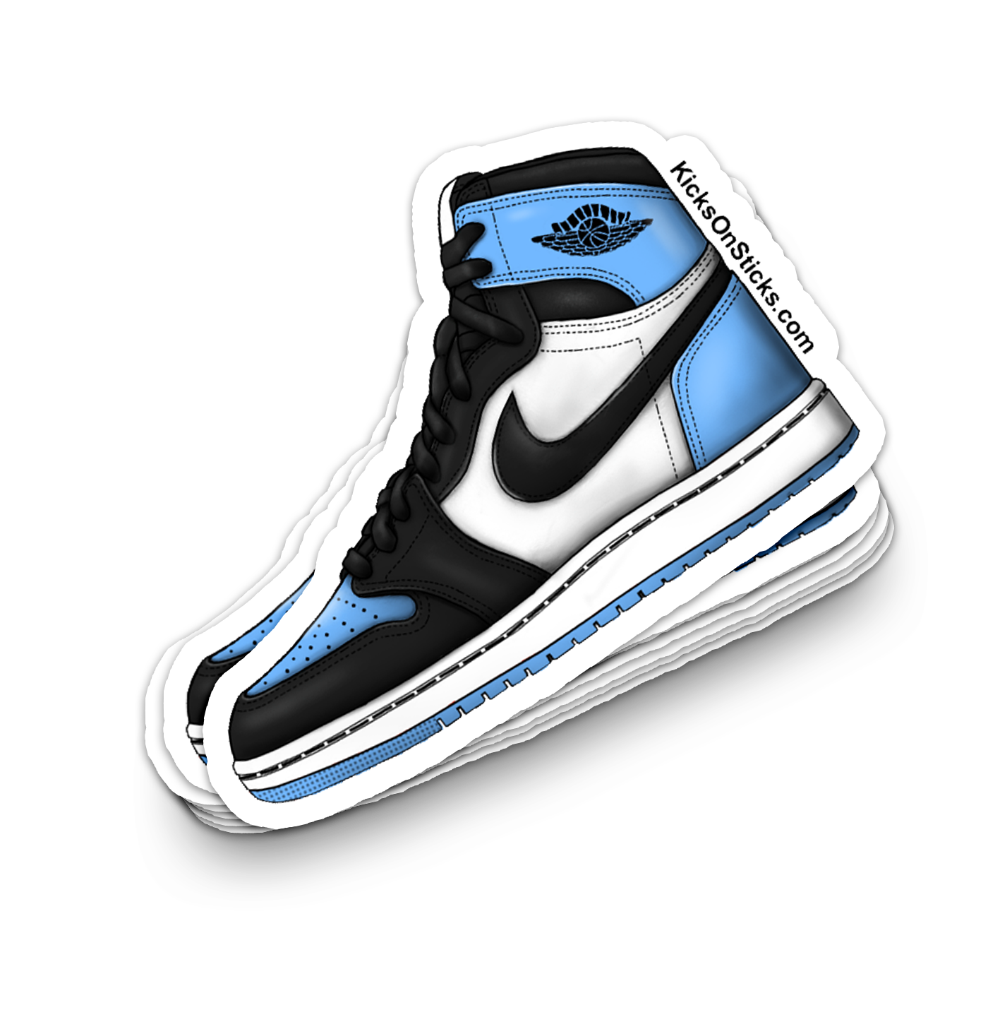Jordan 1 "University Blue Toe" Sneaker Sticker