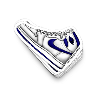 Jordan 1 "White Navy" Sneaker Sticker