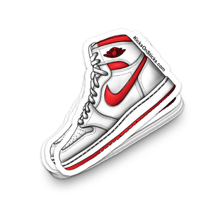 Jordan 1 "White Red" Sneaker Sticker