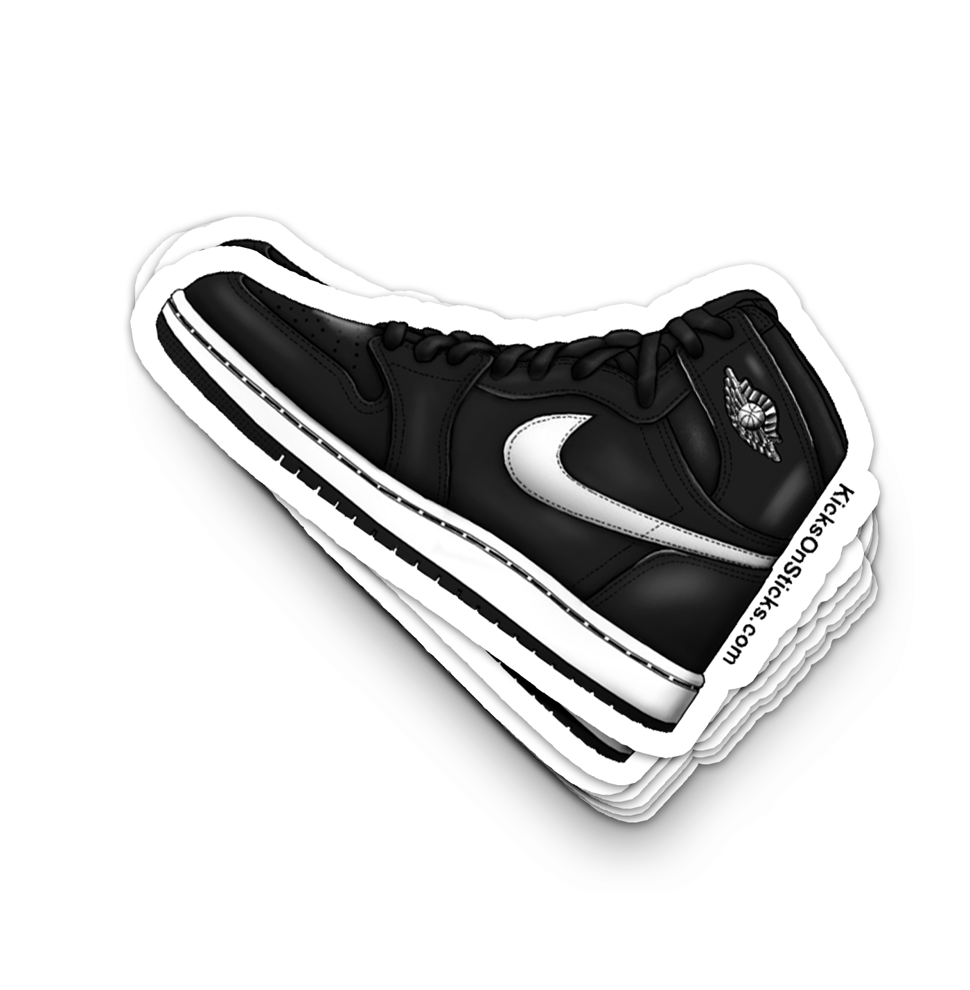 Jordan 1 "Yin Yang Black" Sneaker Sticker