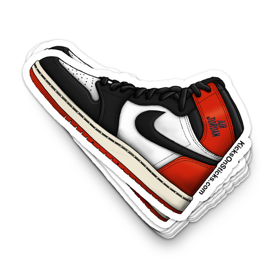 Jordan 1 "Black Toe Reimagined" Sneaker Sticker